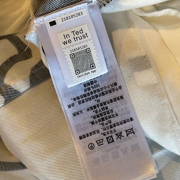 Ted Baker London Midi Shirt Dress with Splits Snap Button Size 2 / US Size 6 NWT - Picture 8 of 12